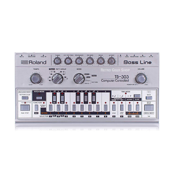 Roland TB-303 TB303 Bassline Rare Vintage Analog Synthesizer Synth Exc with original silver carry gig bag