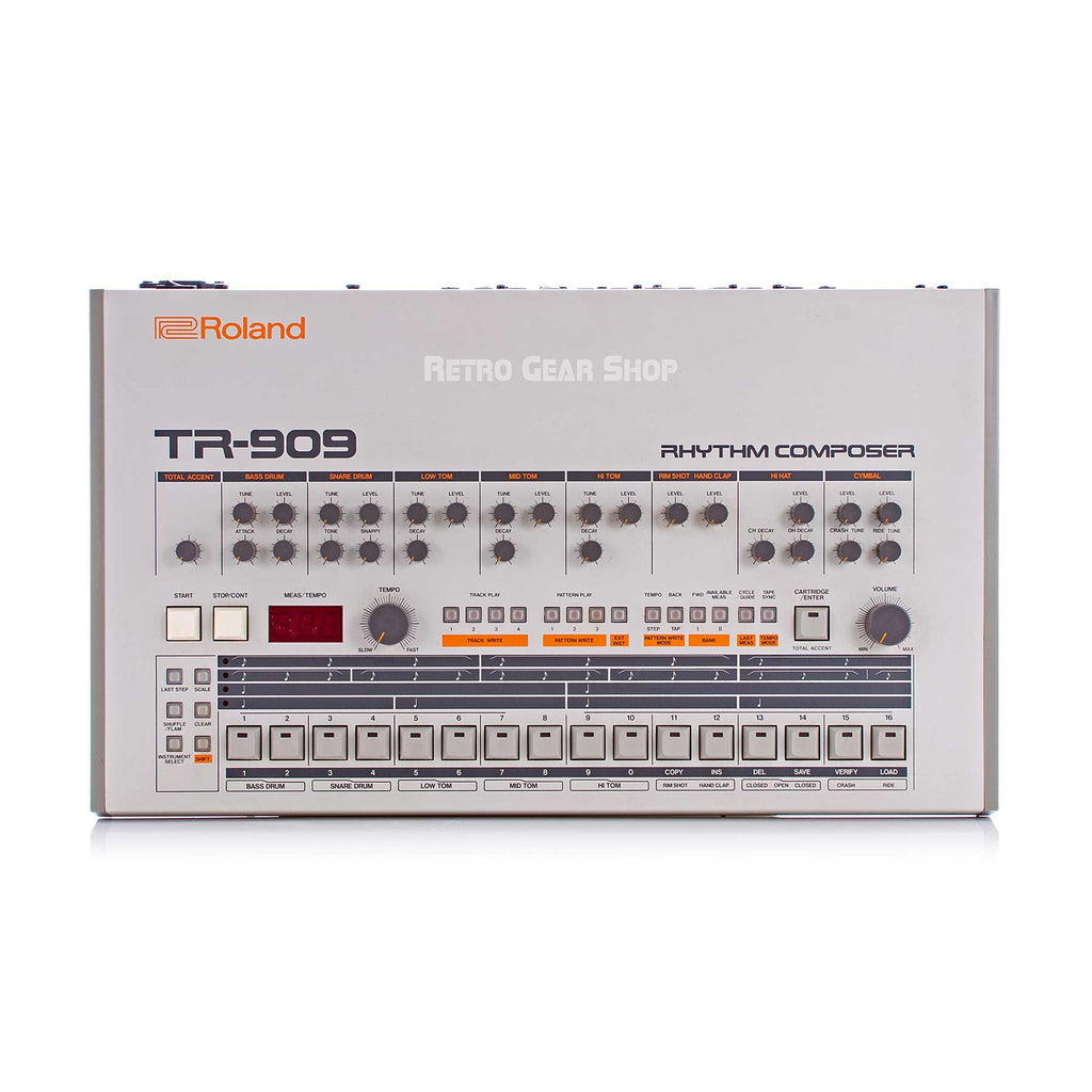 Roland TR-909 + Original Box Rare Vintage Drum Machine Rhythm Composer TR909
