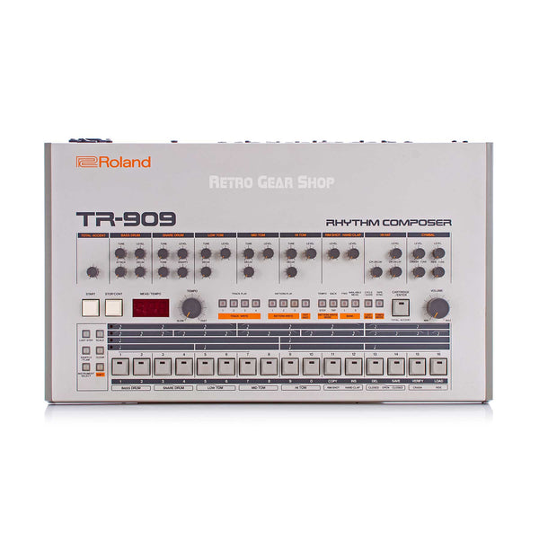 Roland TR-909 + Original Box Rare Vintage Drum Machine Rhythm Composer TR909