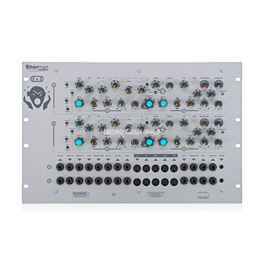 Sherman Filterbank 2x2 Dual Rack Analog Filter Effect Unit