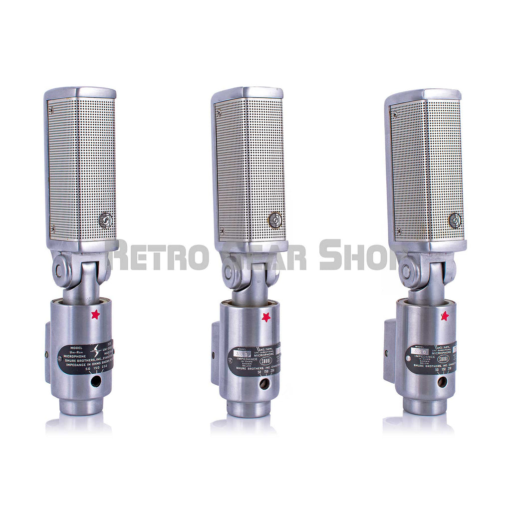 Shure Model 330 Ribbon Uniron Microphone Stephen Sank Vintage Rare