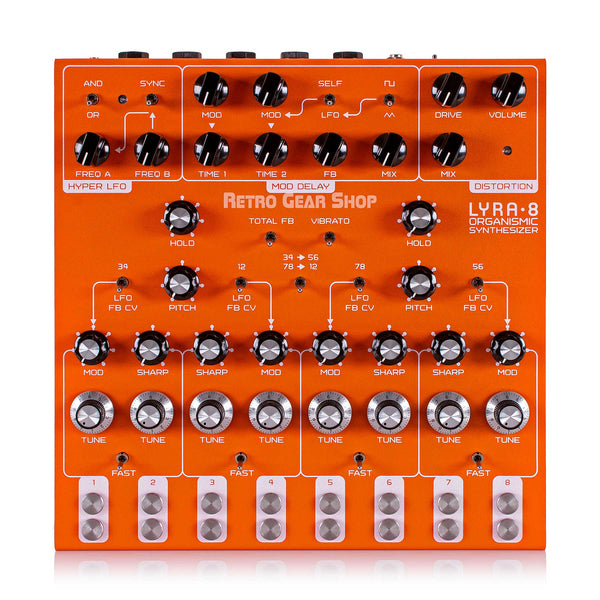 Soma Laboratory Lyra 8 Organismic Analog Drone Synthesizer Orange