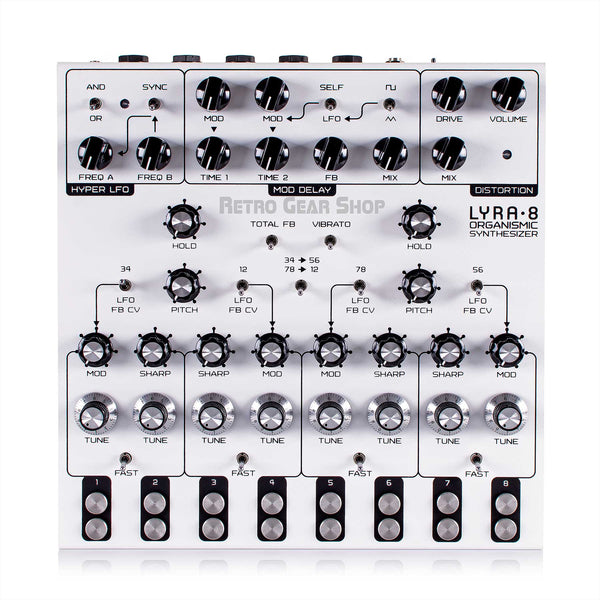 Soma Laboratory Lyra 8 Organismic Analog Drone Desktop Synthesizer White