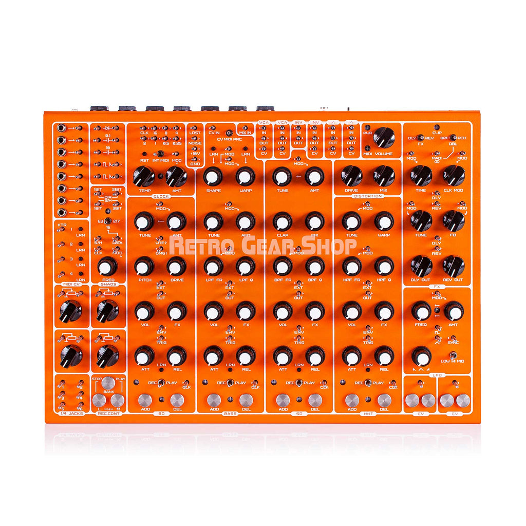 Soma Laboratory Pulsar-23 Orange Semi-Modular Drum Machine Synthesizer Analog Synth Pulsar23