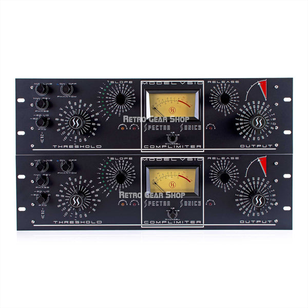 Spectra Sonics Complimiter Model V610 Black Faceplate Stereo Pair Compressor Limiter