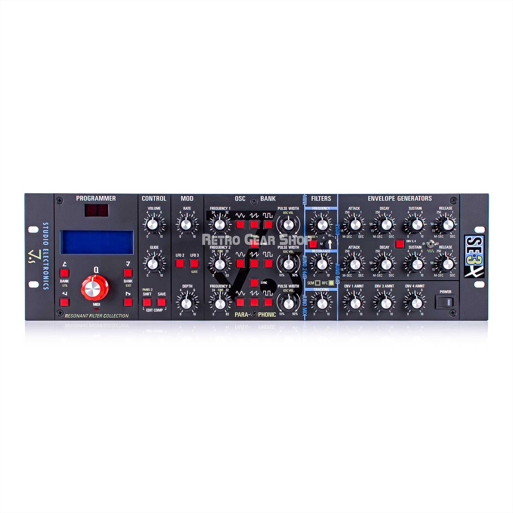 Studio Electronics SE-3X Analog Synthesizer 3-voice Paraphonic Rack Synth –  Retro Gear Shop