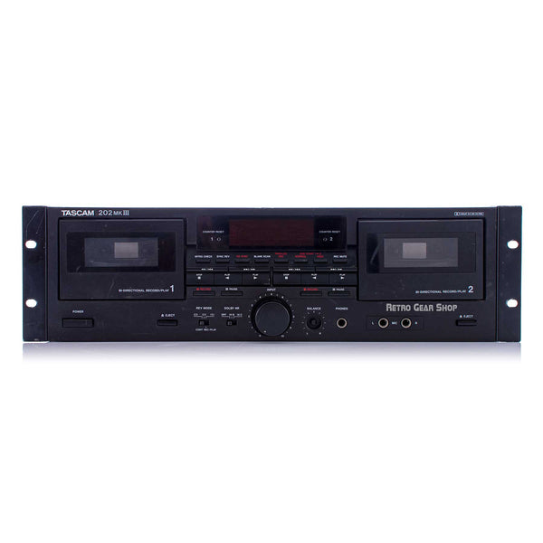 Tascam 202 MK III dubbing cassette player / recorder vintage analog