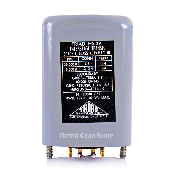 Triad HS-29 Interstage Line Bridging Transformer NOS Vintage Rare