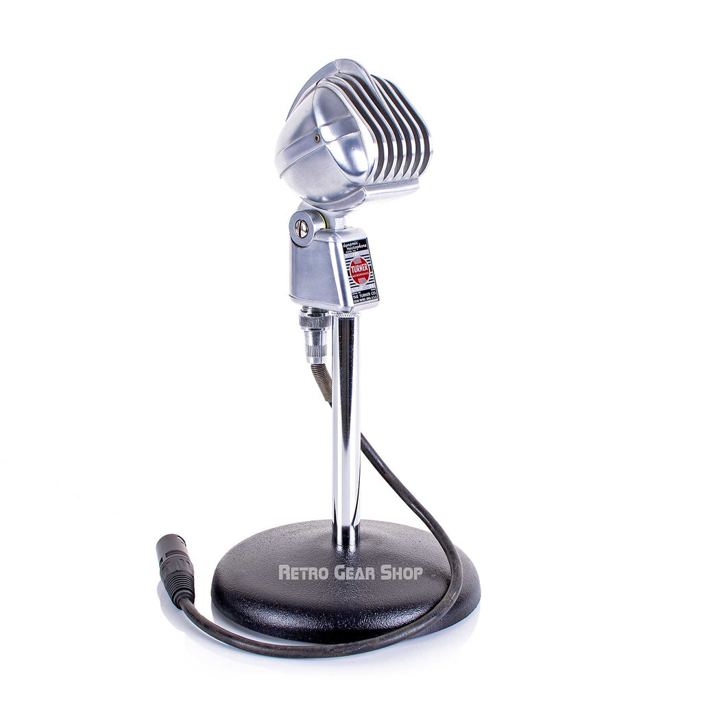Turner 33D Dynamic Microphone + Round base stand Rare Vintage Mic
