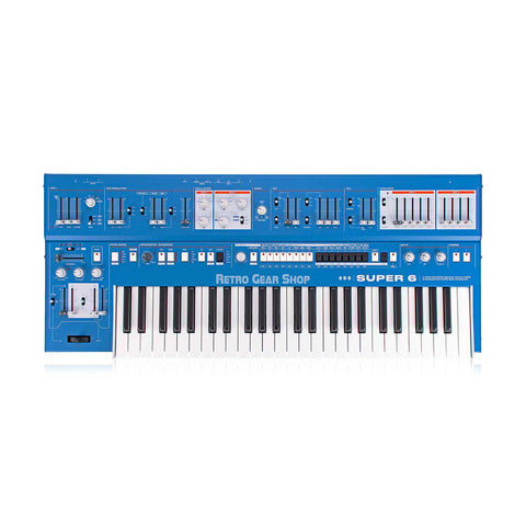 UDO Audio Super 6 Synth Blue 12 Voice Binaural Analog Hybrid Synthesizer
