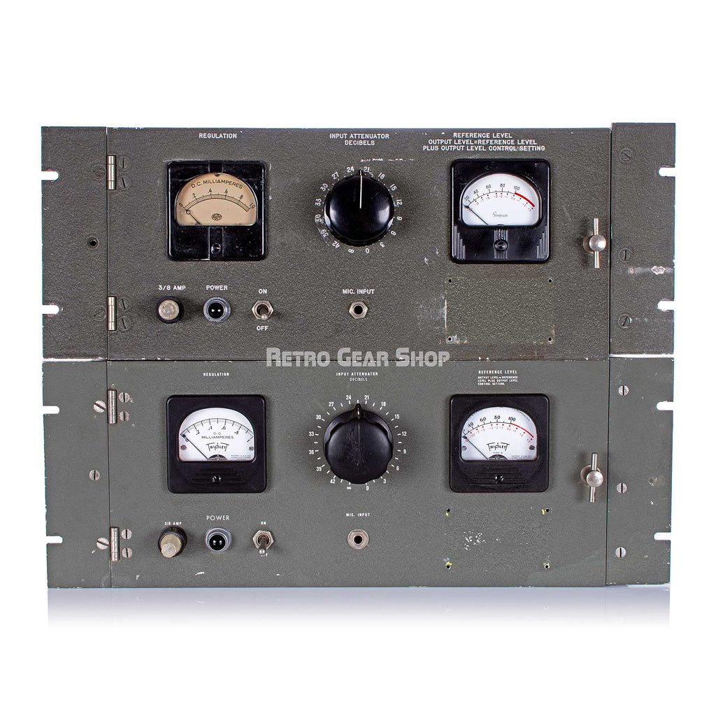 U.S. Department of Commerce CAA Tri-tronics Laboratory Vintage Rare Tube Compressor Limiter Pair