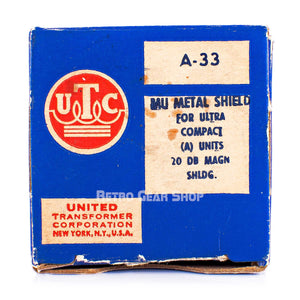 UTC A-33 Magnetic Shield Rare Vintage United Transformer Corporation A33 NOS