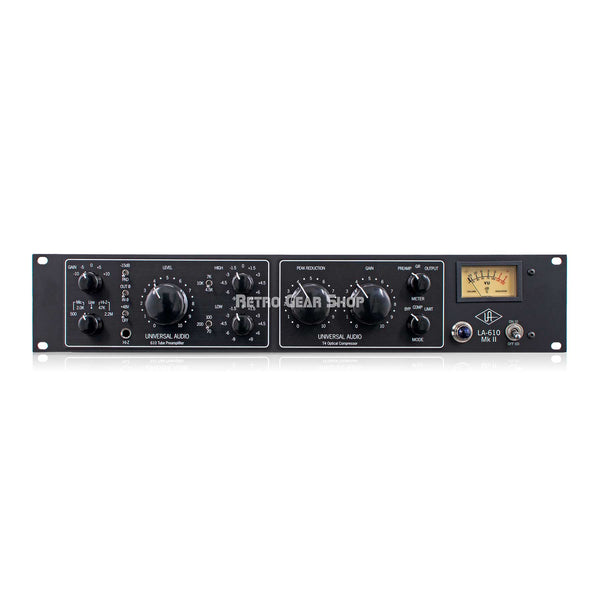 Universal Audio LA-610 MkII Classic Tube Channel Strip 610 Preamplifier T4 Optical Compressor UA