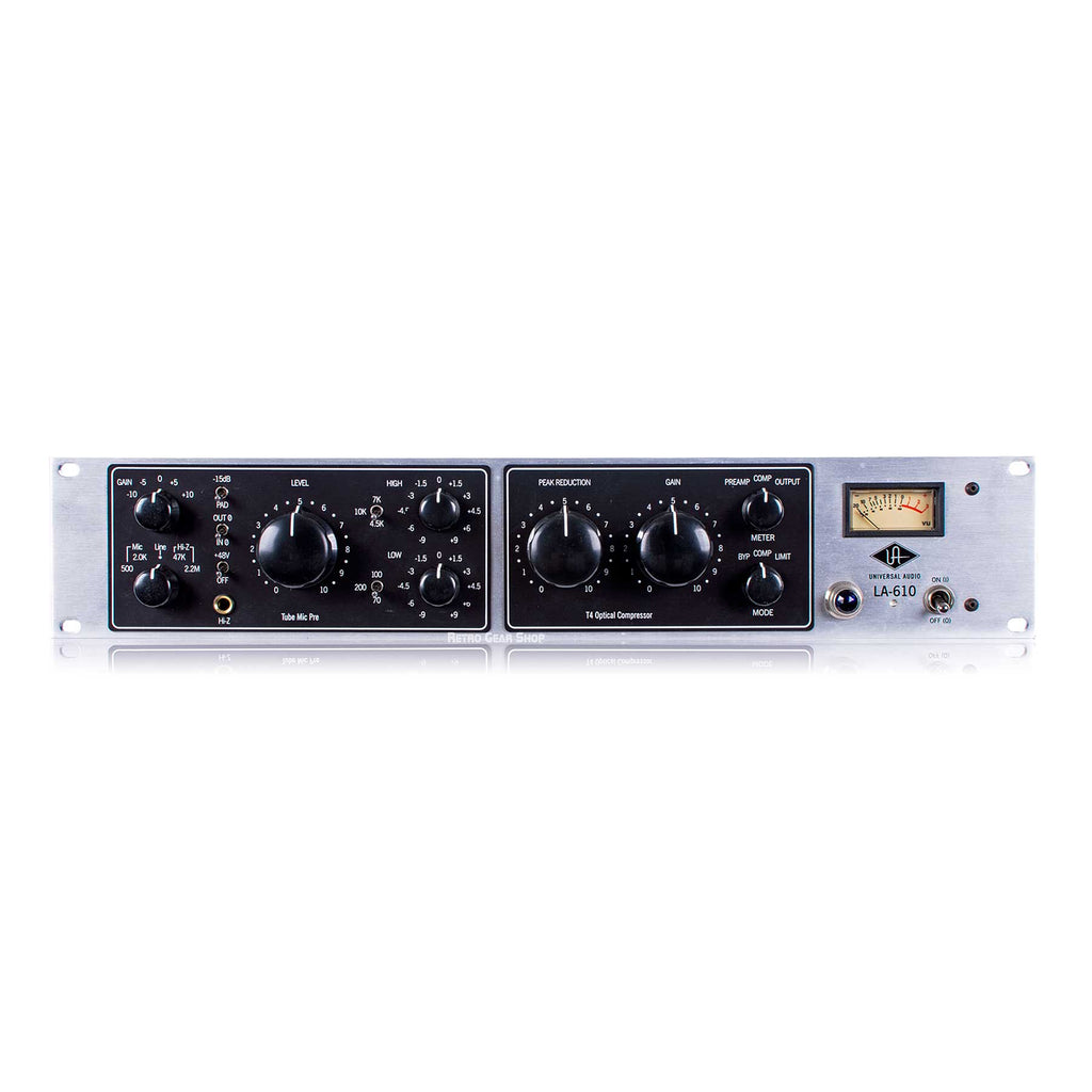 Universal Audio LA-610 Tube Channel Strip Preamp Mic Pre T4 Opto Optical Compressor UA LA610