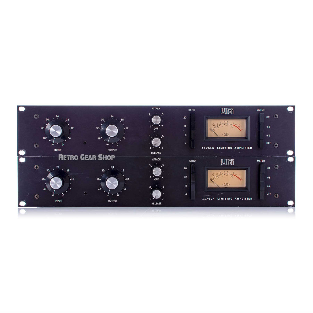 Urei Universal Audio 1176LN Rev. C Blackface Limiting Amplifier Sequential Stereo Pair Rare Vintage #1145 & #1146