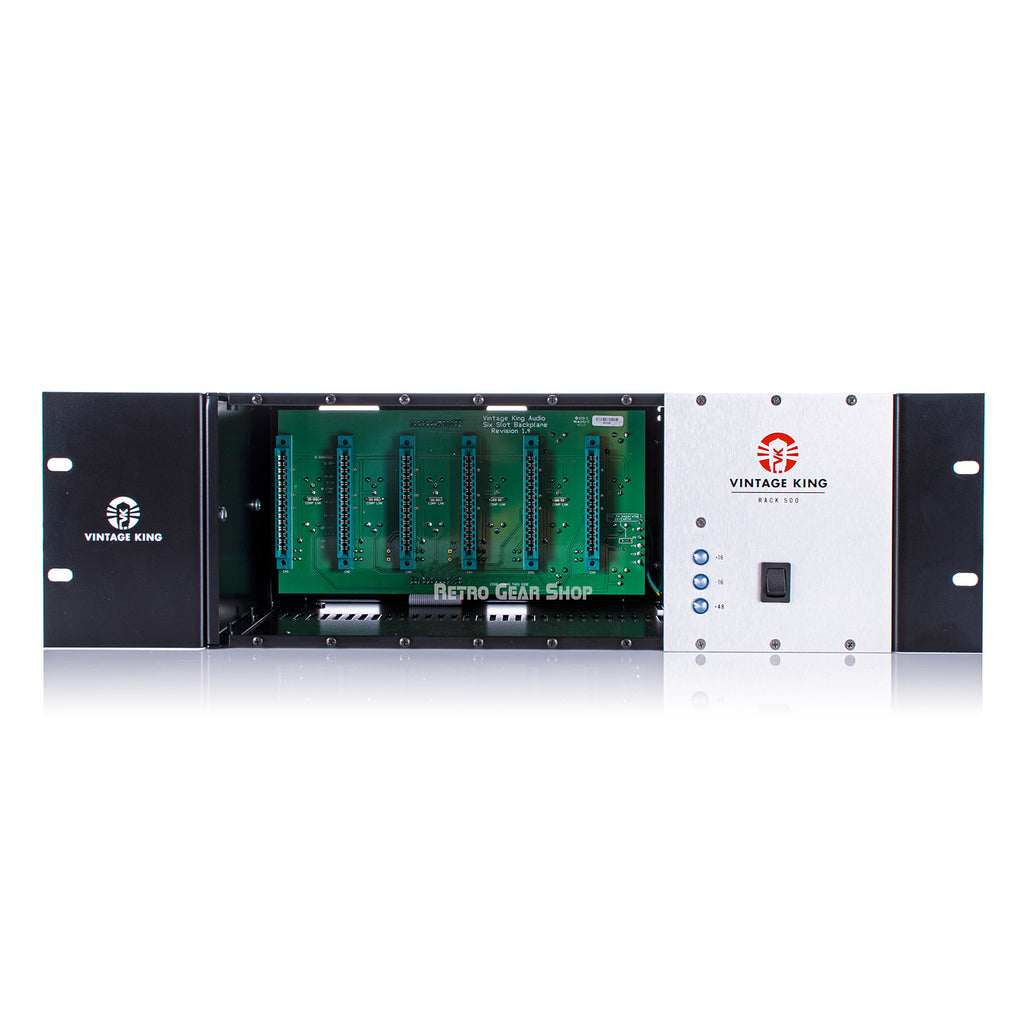 Vintage King Rack 500 - 6-Slot 500 Series Rack with Rack Ears