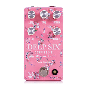 Walrus Audio Deep Six Limited Edition Floral Series Compressor Sustain Guitar Effect Pedal