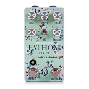 Walrus Audio Fathom Floral Limited Edition Multi-Function Reverb Effect Pedal