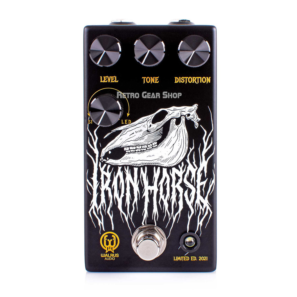 Walrus Audio Iron Horse V3 LM308 Distortion Guitar Effect PedalWalrus Audio Iron Horse Halloween 2021 Limited Edition Distortion Guitar Effect Pedal