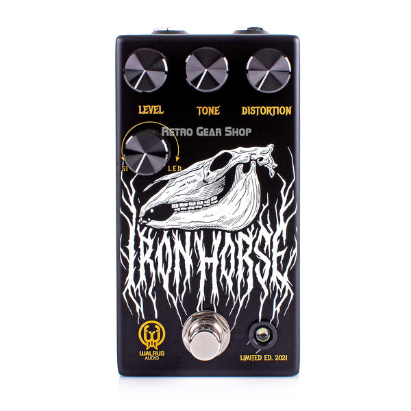 Walrus Audio Iron Horse V3 LM308 Distortion Guitar Effect PedalWalrus Audio Iron Horse Halloween 2021 Limited Edition Distortion Guitar Effect Pedal