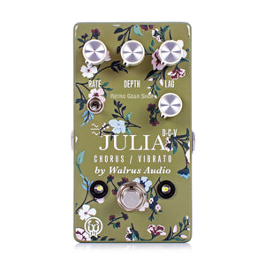 Walrus Audio Julia Analog Chorus/Vibrato Floral Series Guitar Effect Pedal
