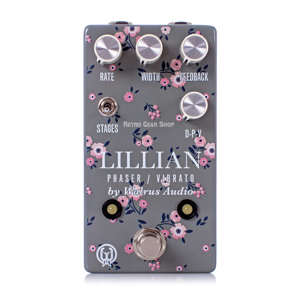 Walrus Audio Lillian Limited Edition Floral Series Multi-Stage Analog Phaser Guitar Effect Pedal