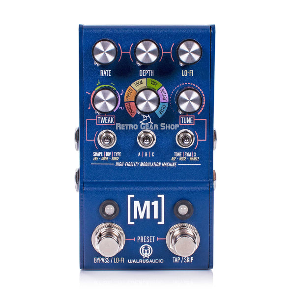 Walrus Audio Mako M1 High-Fidelity Modulation Machine Phaser Chorus Tremelo Vibrato Rotary Filter Guitar Effect Pedal