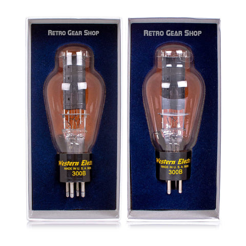 Western Electric 300B Matched Stereo Pair