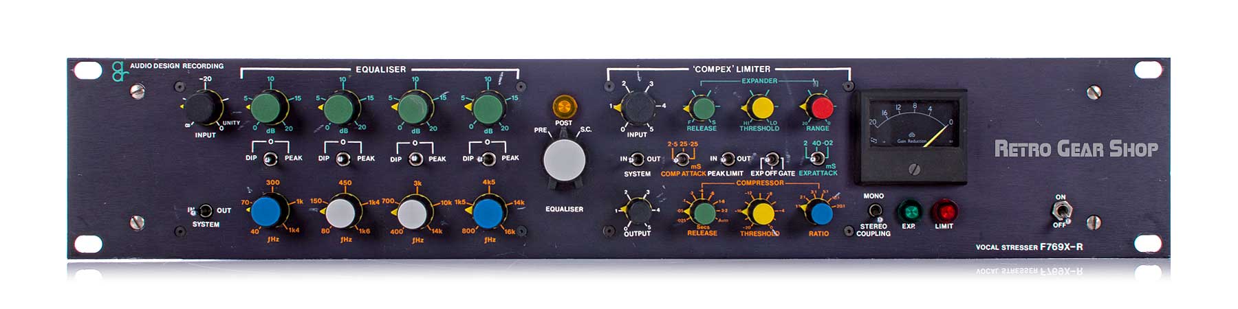 ADR F769X-R Vocal Stresser Audio Design Recording EQ + Compex