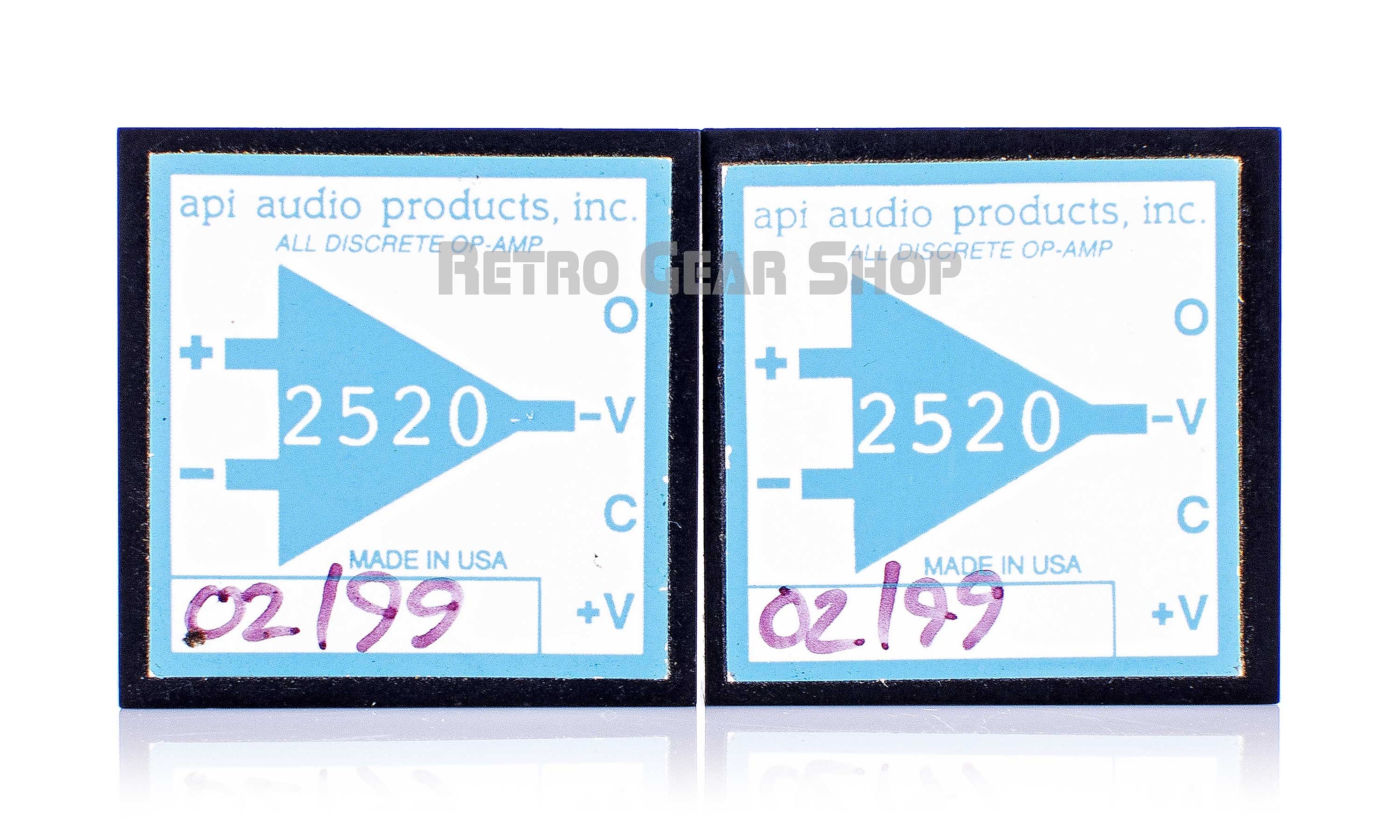 API Audio 2520 All Discrete Opamps Pair Vintage Rare– Retro Gear Shop