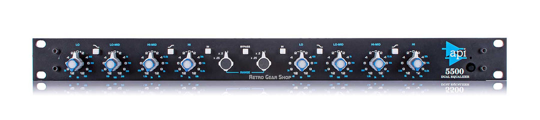 API Audio 5500 Dual 4-band Stereo EQ Analog Equalizer – Retro Gear Shop
