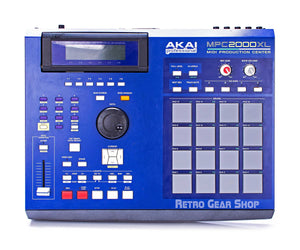 Akai MPC2000XL Blue MPC 2000 XL Vintage Sampling Drum Machine