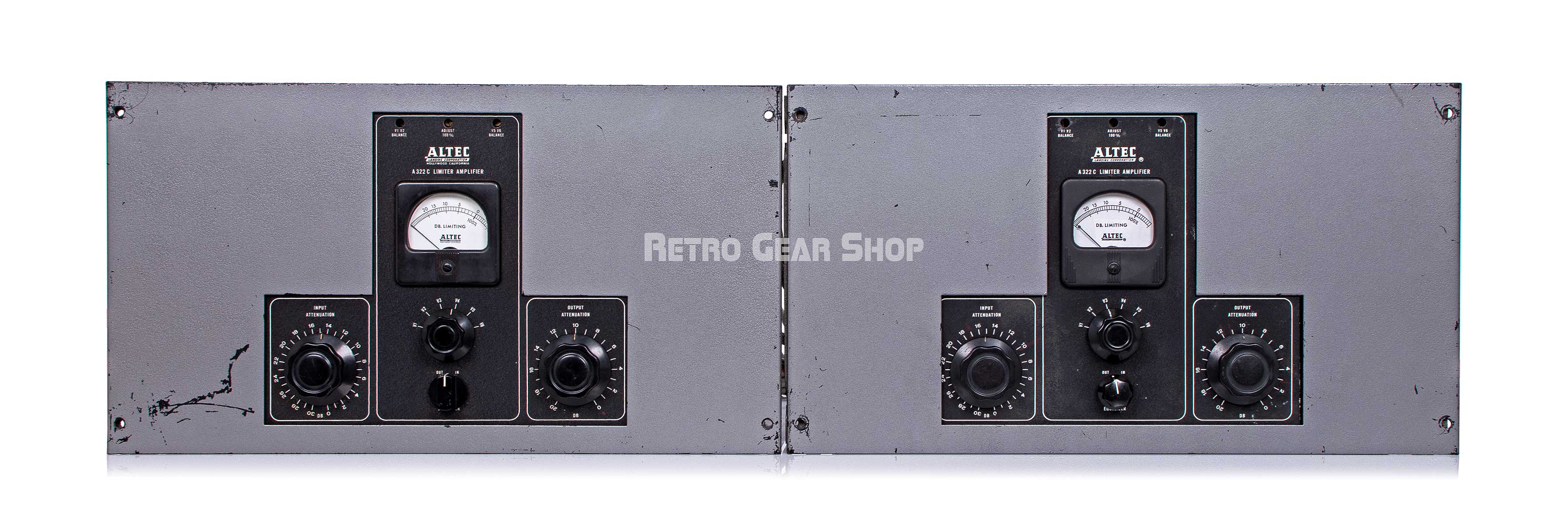 Altec A322C Pair Tube Analog Limiter Amplifier P511 PSU Vintage