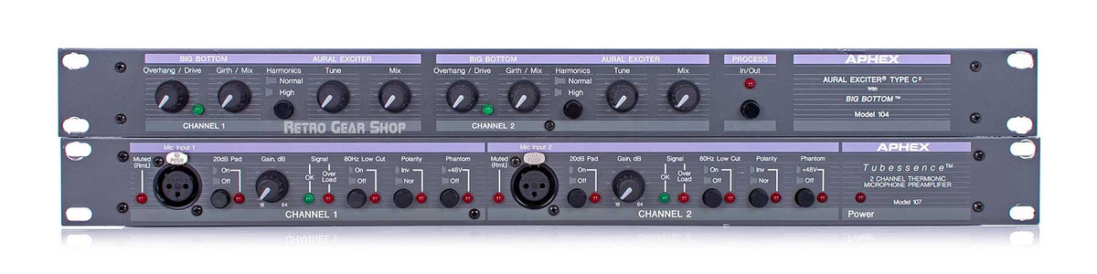 Aphex Aural Exciter Model 104 + Tubessence Model 107 – Retro Gear Shop