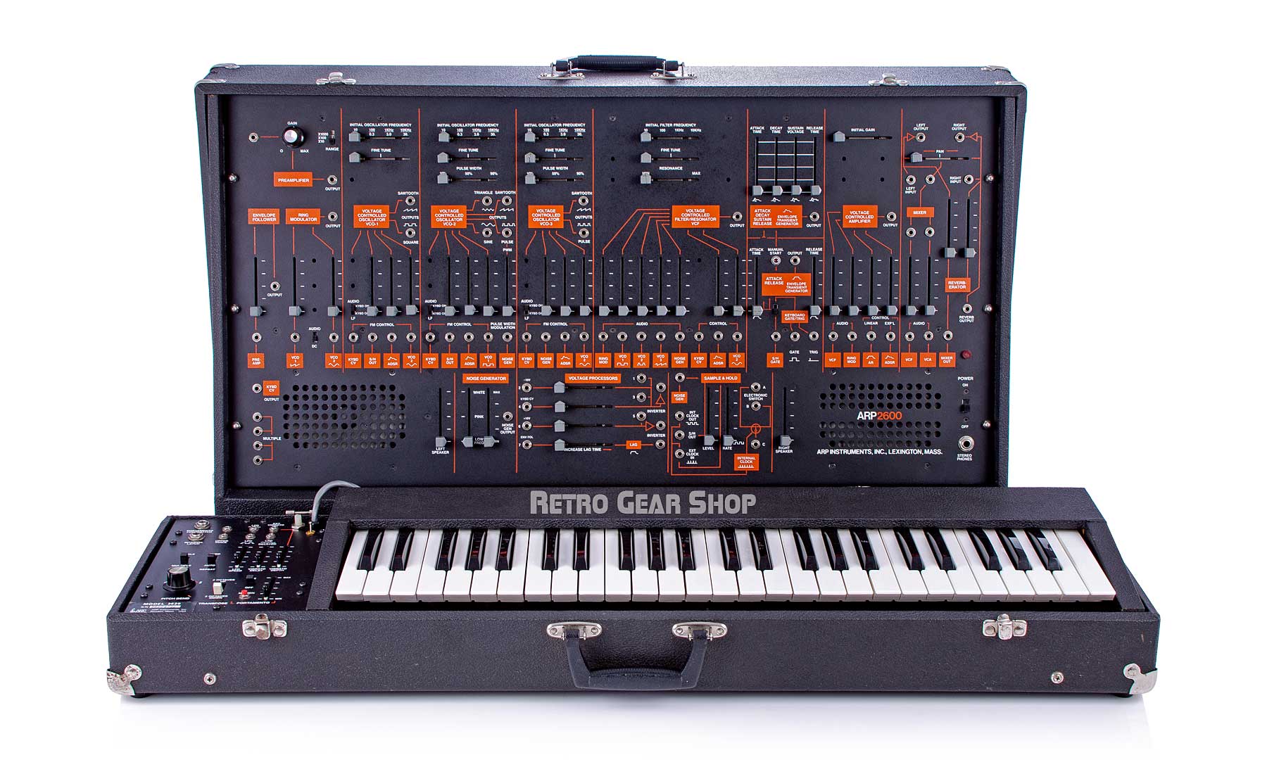 ARP 2600 + ARP 3620 Keyboard 2601 Black Orange Rare Vintage Analog