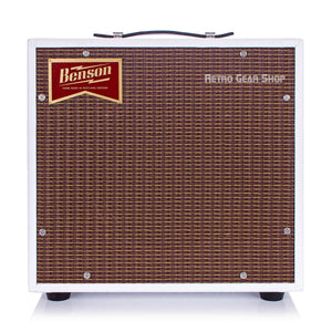 Benson Amps Nathan Junior White Oxblood Front