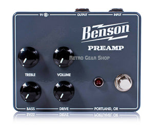 Benson Amps Preamp Top