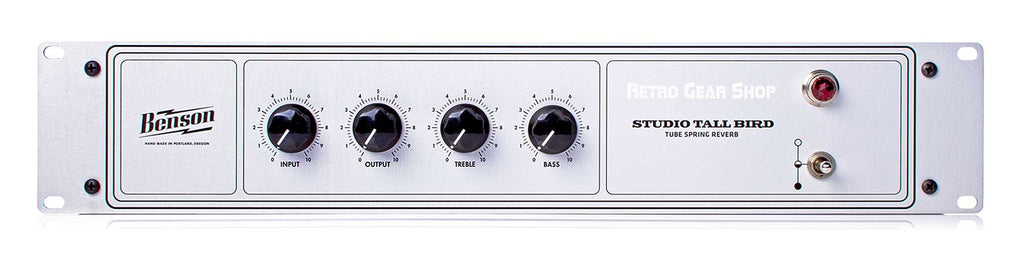 Benson Amps Studio Tall Bird Tube Spring Reverb Front