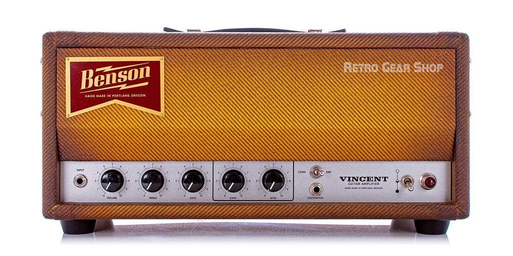 Benson Amps Vincent 30 Watt Amp Head Bourbon Burst Front