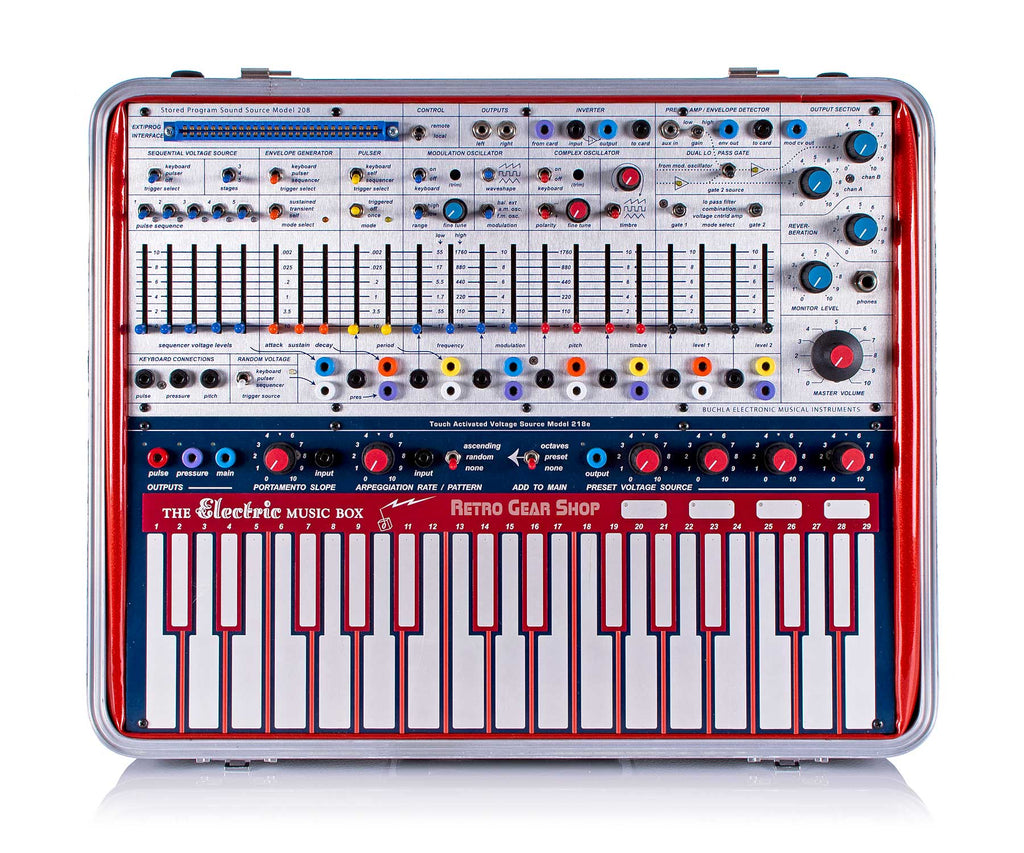 Buchla Music Easel + Aux Card Top