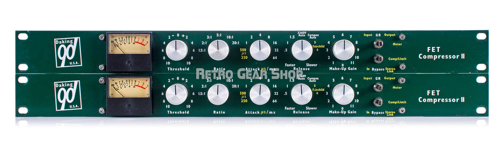 Daking Fet II Compressor Limiter Sequential Stereo Pair Front