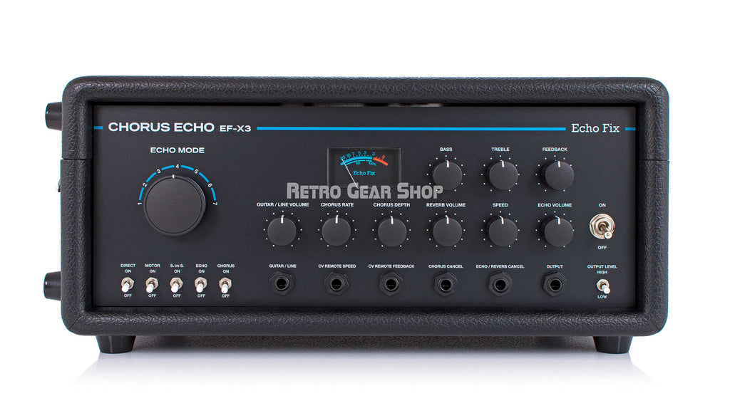 EF-X3 Tolex Enclosure Chorus Echo Black Front