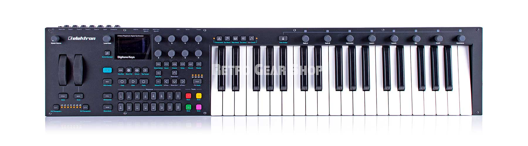 Elektron Digitone 37 Key 8 Voice Digital Synthesizer Midi Keyboard
