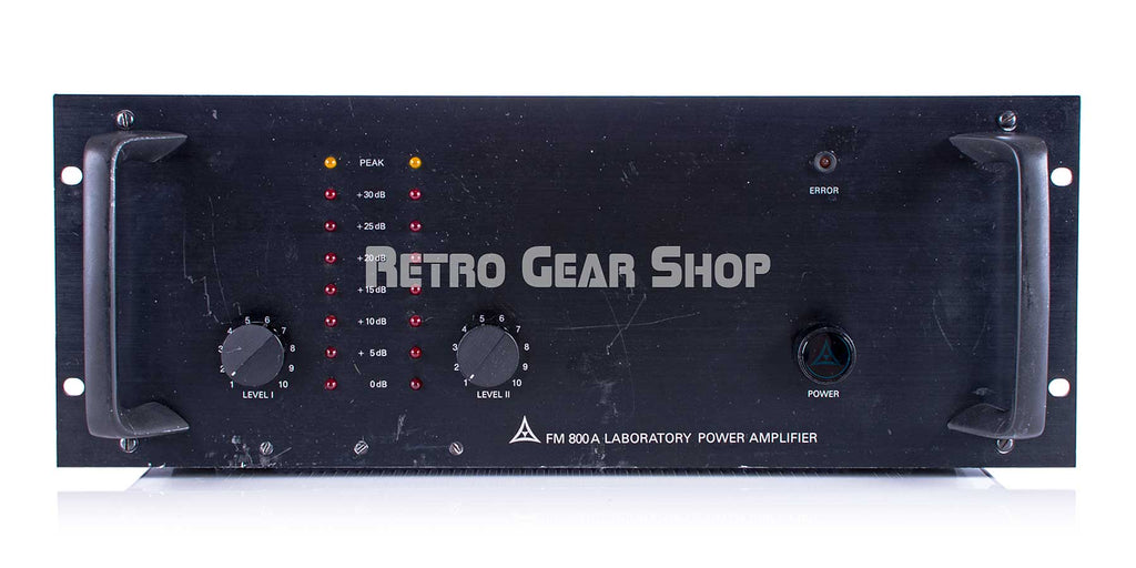 FM Acoustics 800A Laboratory Power Amplifier Series II Front