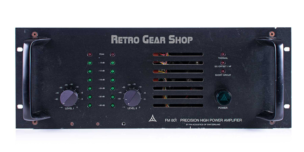 FM Acoustics 801 Precision High Power Amplifier Front