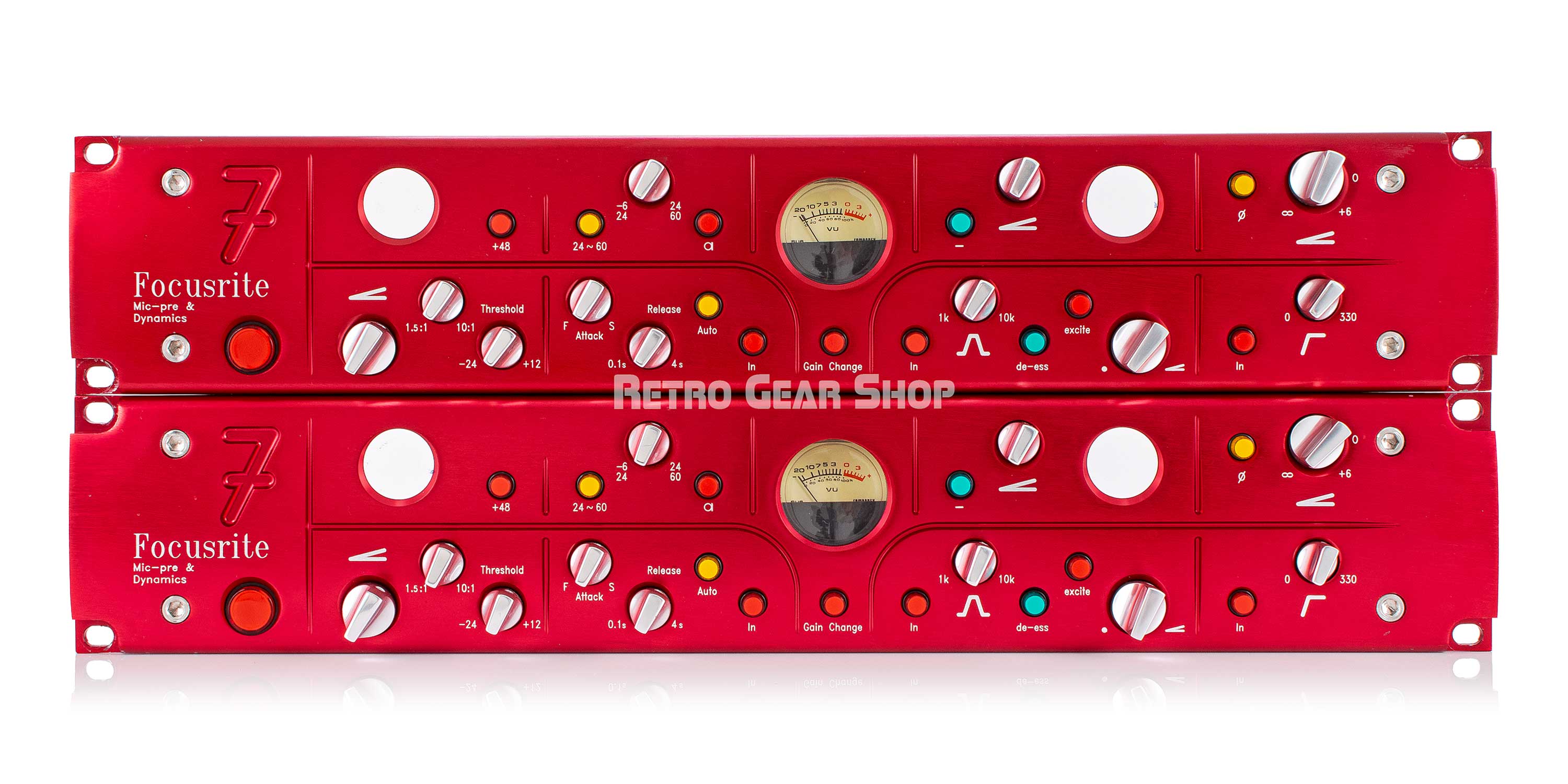 Focusrite Red 7 Pair Mic Pre Compressor Limiter De-esser Exciter Focusrite Red 7 Pair Mic Pre Compressor Limiter De-esser Exciter