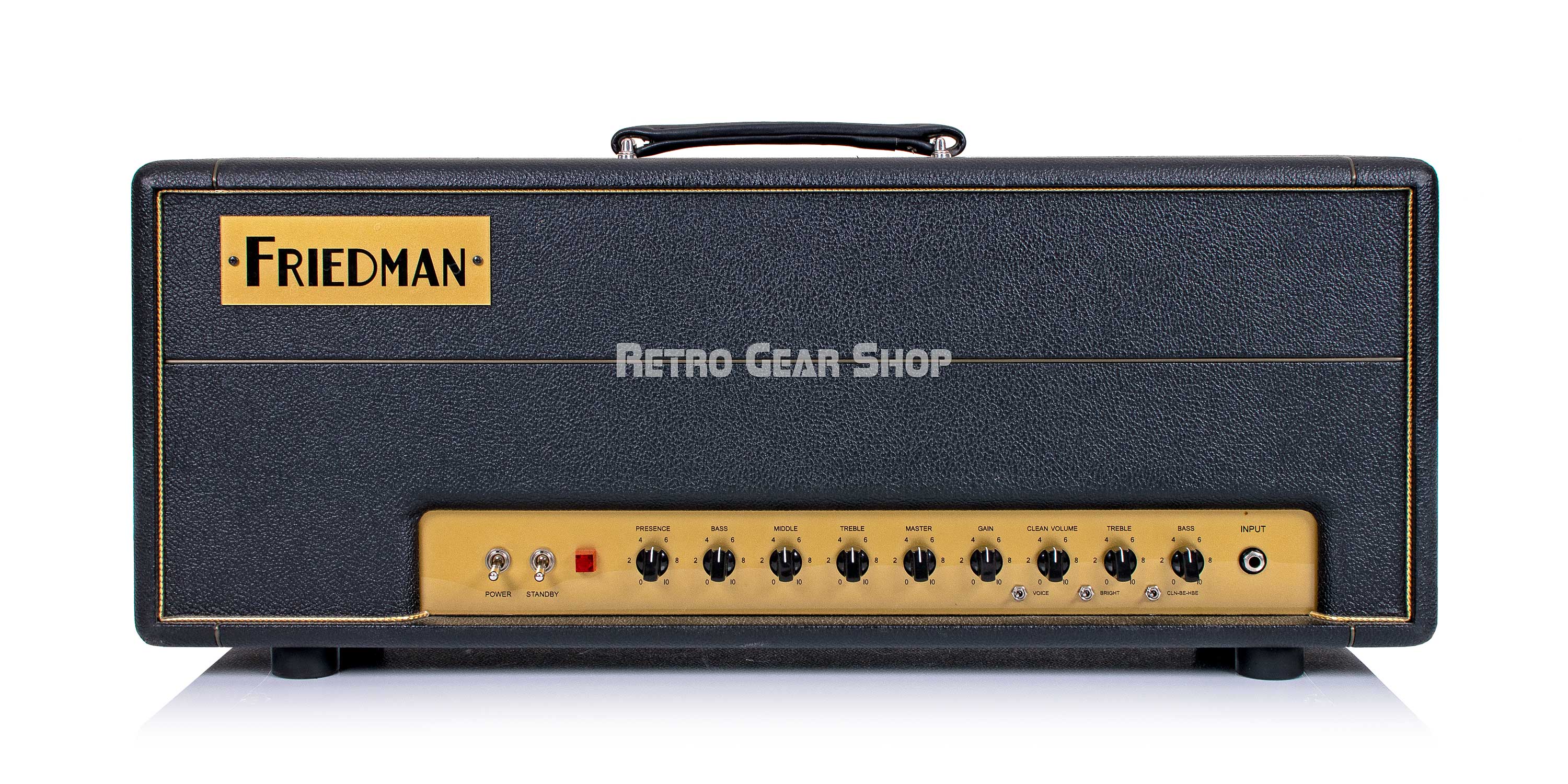 Friedman Brown Eye BE 100 Guitar Amp Head Black Footswitch– Retro
