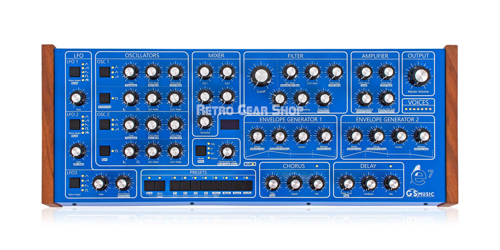 GS Music E7 Desktop Synthesizer Subtractive Polyphonic Analog Synth e7– Retro Gear Shop