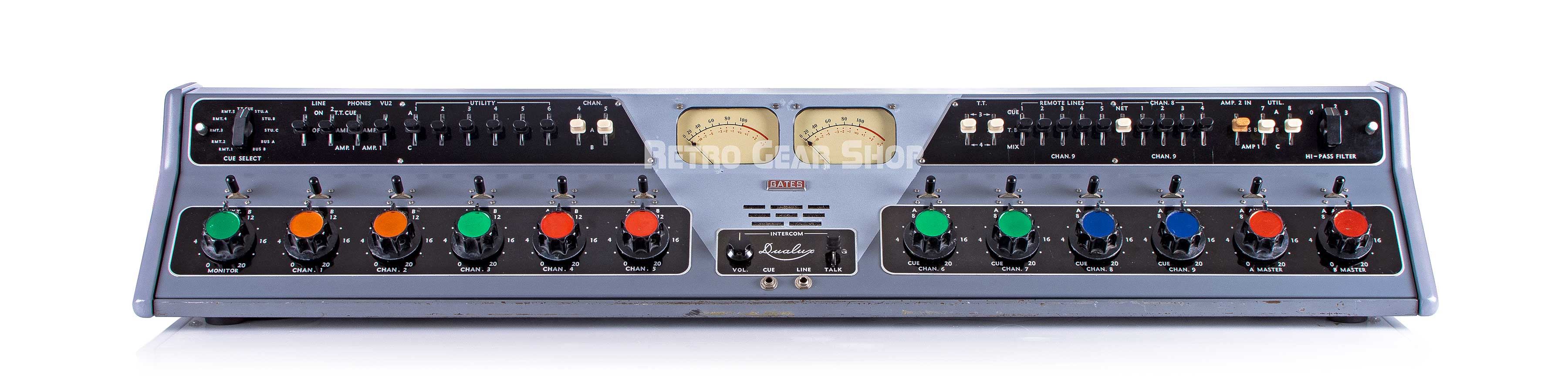 Gates M-5236-A Dualux Analog Tube Console Mixer Speech Input