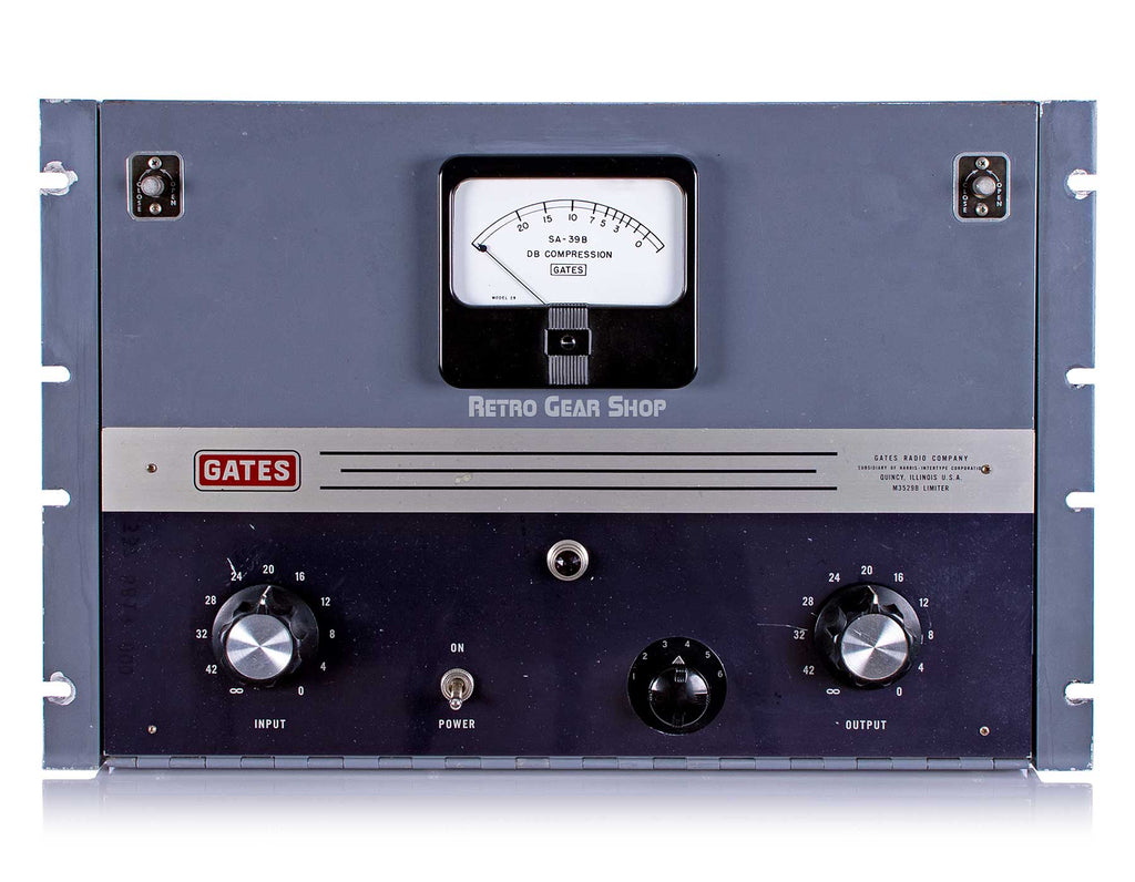 Gates SA-39B Tube Limiting Amplfiier Analog Compressor Front